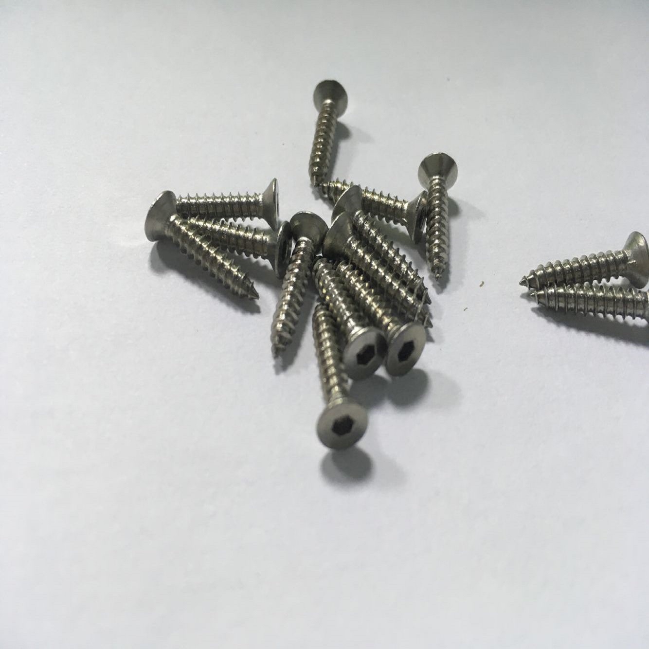 304不锈钢沉头内六角自攻螺钉 平头内六角自攻螺丝 非标沉头自攻