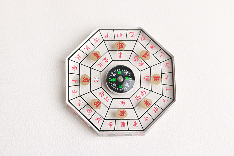 李居明家用风水小罗盘十二生肖八卦吉祥风水物罗经仪指南针测方位