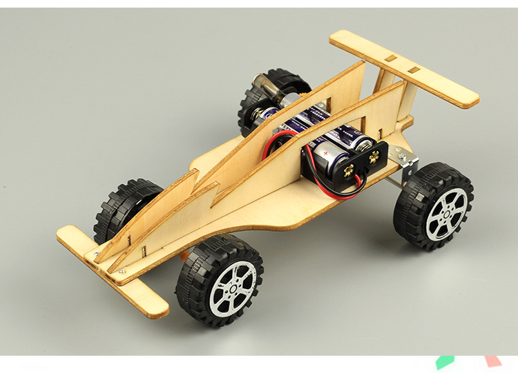 小学生科技小制作f1方程式赛车儿童手工diy发明科学实验比赛玩具