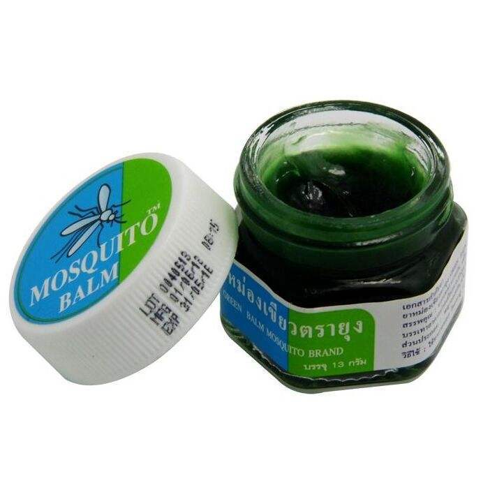 泰国原装yanhee蚊子膏涂抹防蚊清凉油蚊子牌绿药膏13g