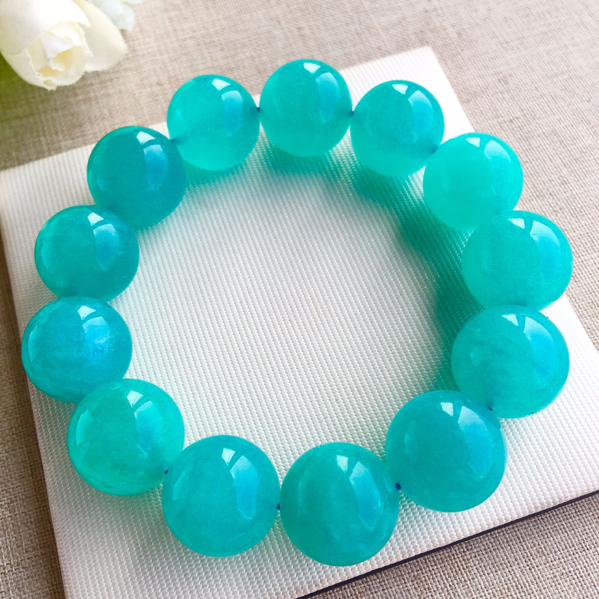 19年夏季新款 天河石手链 颜色靓丽晶体通透佩戴简单大方