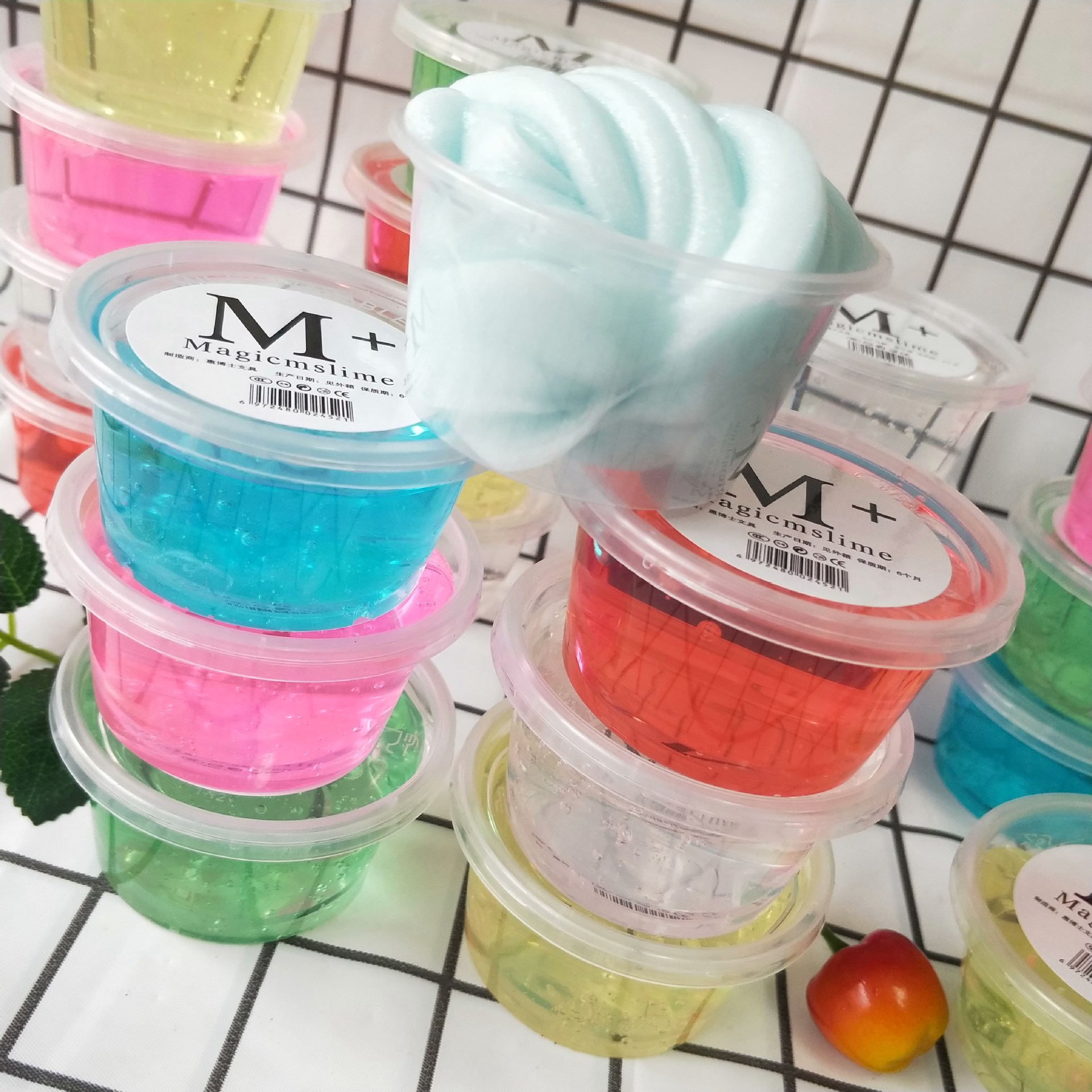 新品圆碗原液m胶起泡胶越玩越大抖音同款史莱姆液态玻璃泥起泡胶