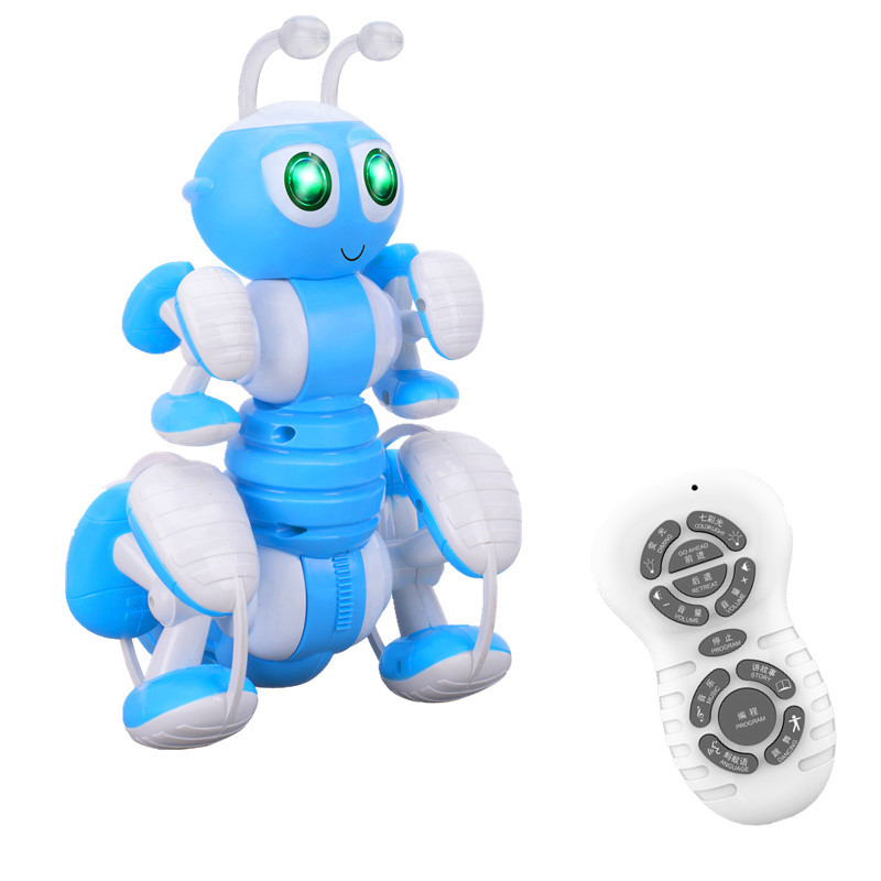 跨境小包装音乐讲故事跳舞遥控蚂蚁智能编程电动蚂蚁儿童玩具800