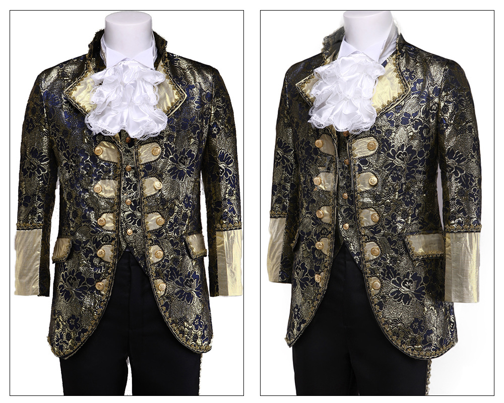 新款欧洲男士宫廷服英国宫廷演出服写真影楼摄影王子将军绅士酒会