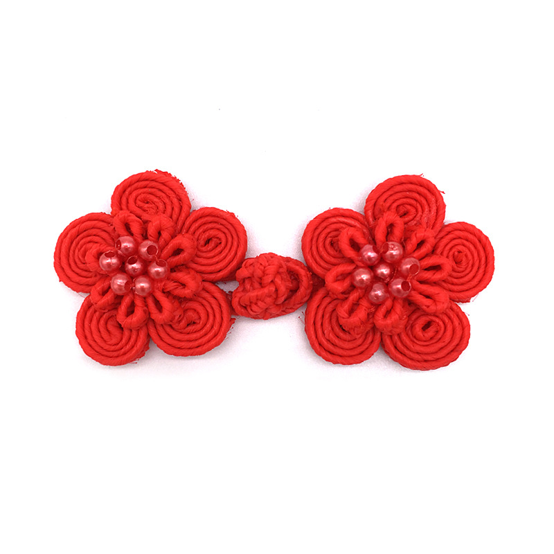 妙艺纽扣纯手工制作梅花订珠扣儿童装裙子旗袍古风盘扣