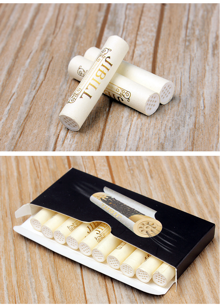 jibill烟斗配件耗材 新款9mm活性碳滤芯烟嘴烟斗滤芯大盒250粒装
