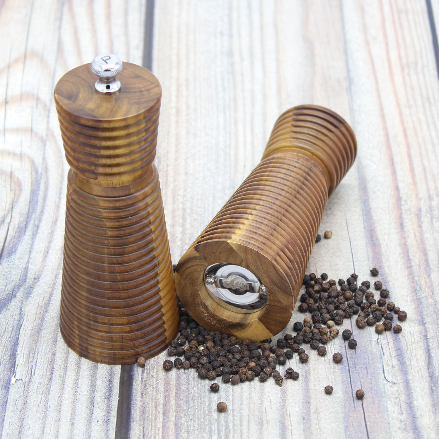 胡椒磨 北欧相思木胡椒磨 花椒研磨工具 高档餐厅研磨器陶瓷模芯