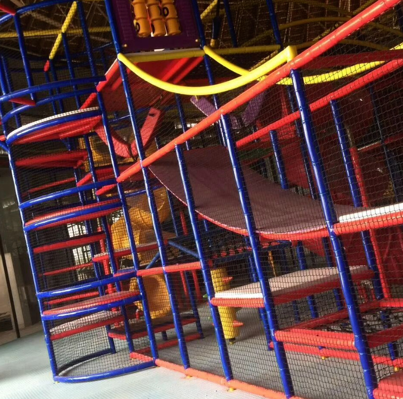 儿童乐园聚乙烯无结网体育绳网白色尼龙网白色室内防护网