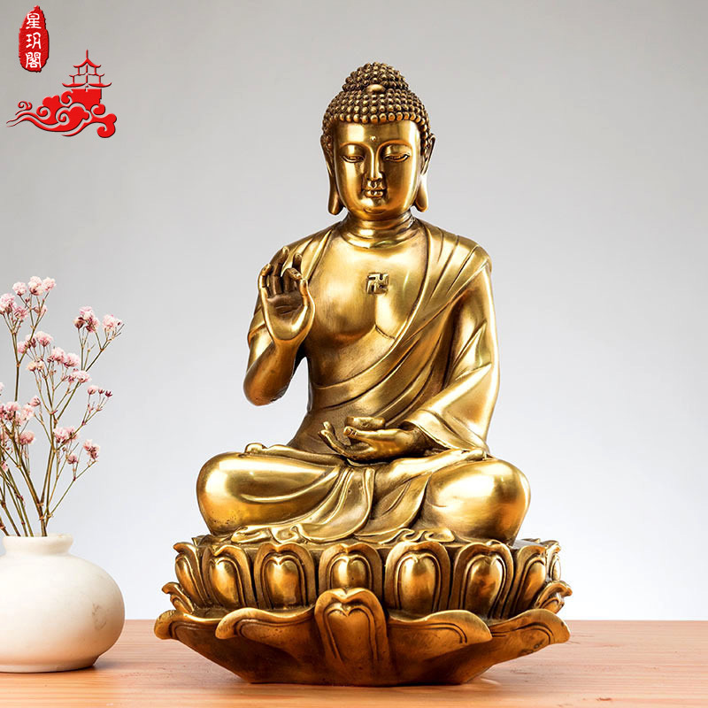 全铜大日如来佛像家居庙宇佛道教供奉用品毗卢遮那佛释迦牟尼佛