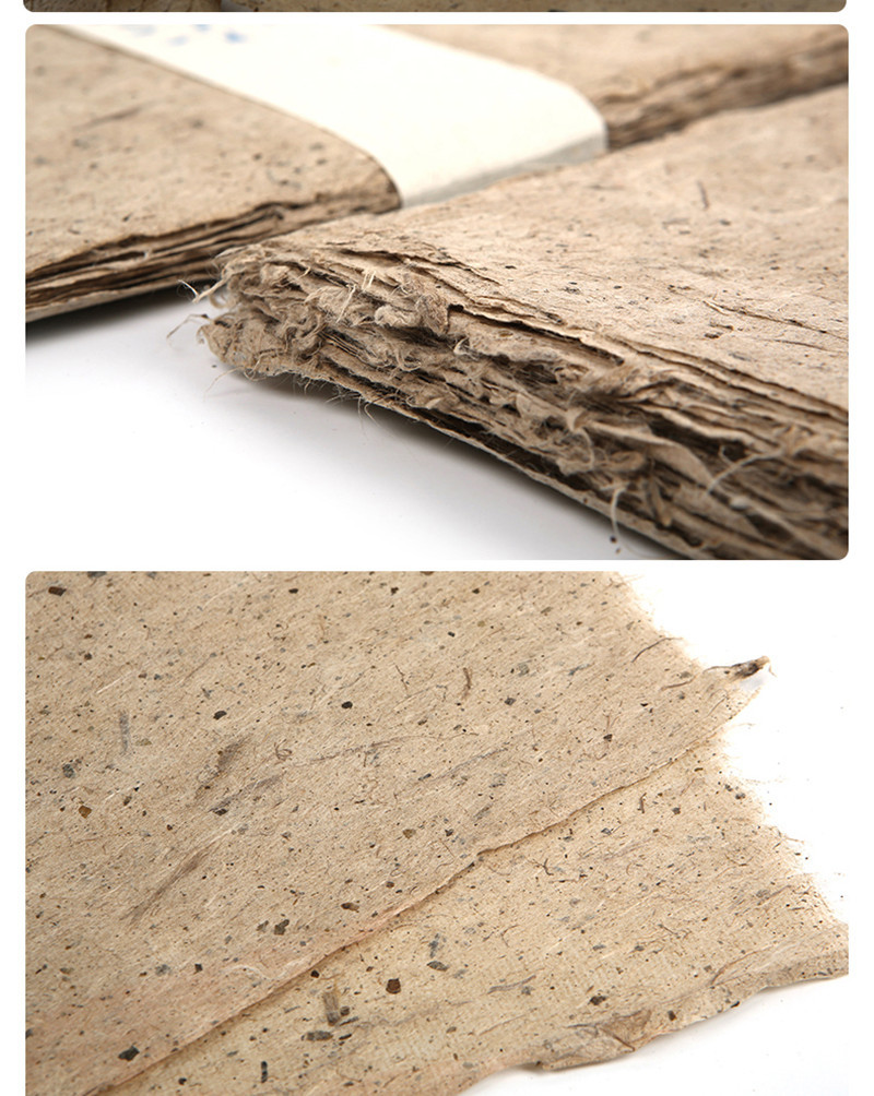 手工麻纸桑皮纸土纸书法专用纸书画写意构皮纸长纤维毛边纸书画纸