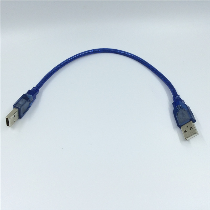 双头usb数据线2两头双向usb2.0都是usb公对公短长电脑传输线插头
