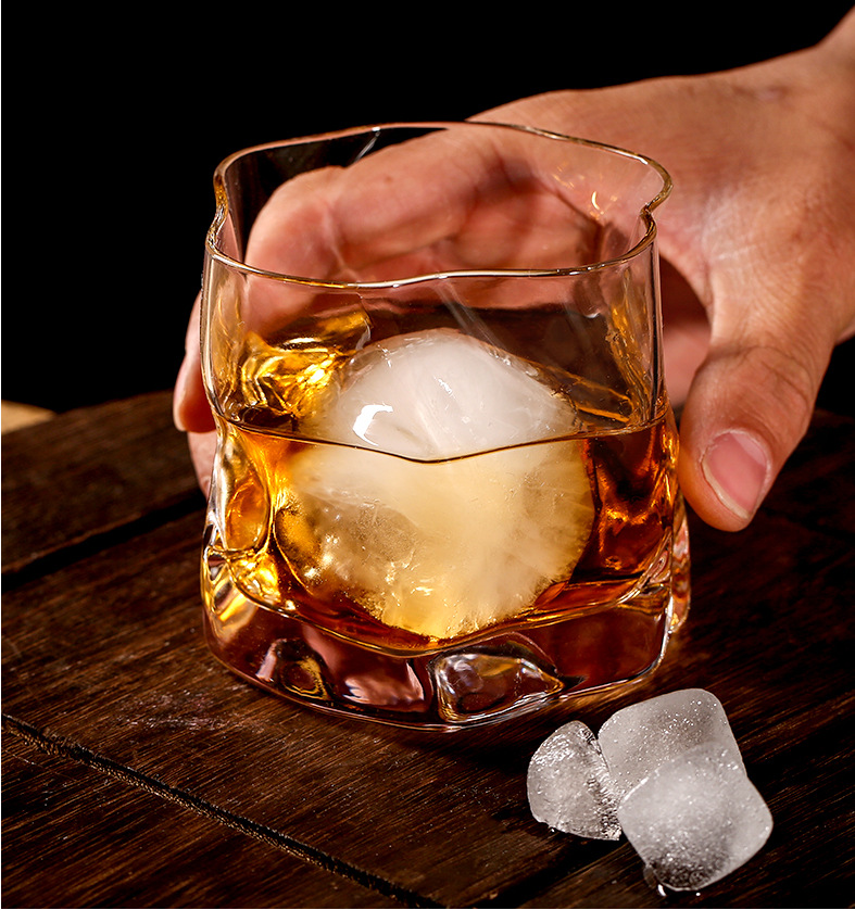 日式威士忌水晶啤酒杯酒杯 水晶玻璃烈酒杯洋酒杯个性创意