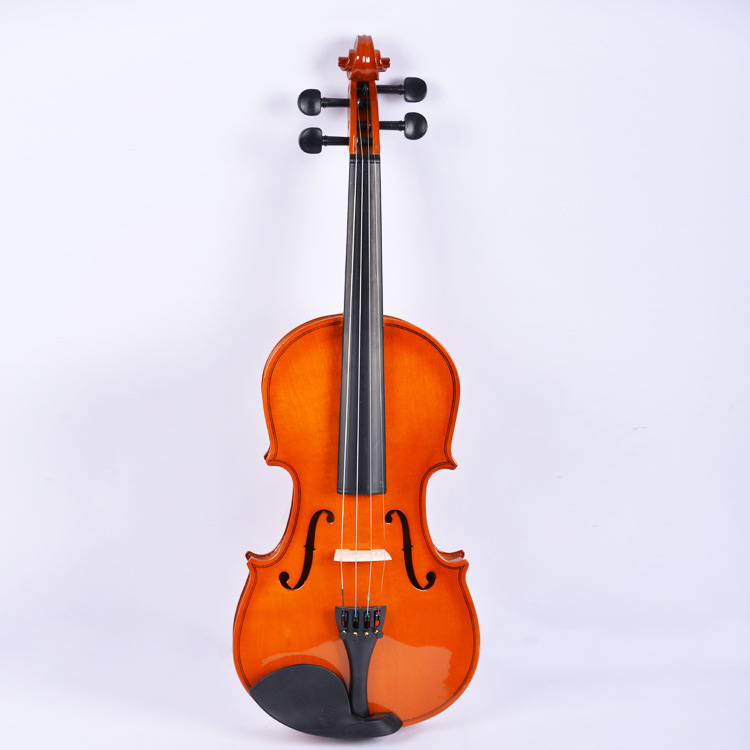 亮光夹板学生小提琴 椴木 4/4 1/10 1/16 厂家批发