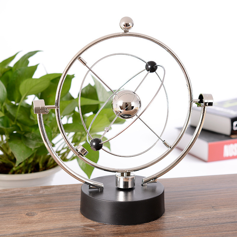 Creative Celestial Orbit Rotating Battery Perpetual Motion Instrument Physical Model Perpetual Motion Instrument Office Gift Table Decorative Ornaments