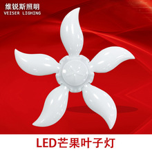 厂家批发LED叶子灯折叠变形灯E27螺口插座高亮恒流恒压照明灯具