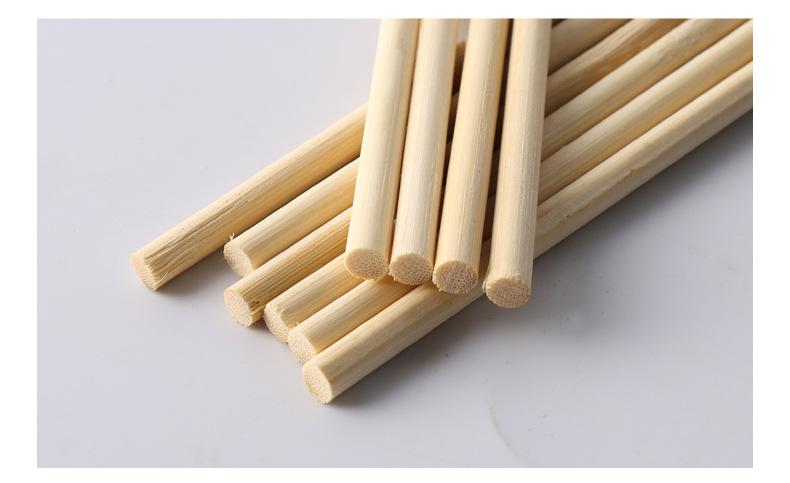 厂家批发diy手工建筑模型材料 9mm小圆棒竹木棒圆木棍细竹棍竹签