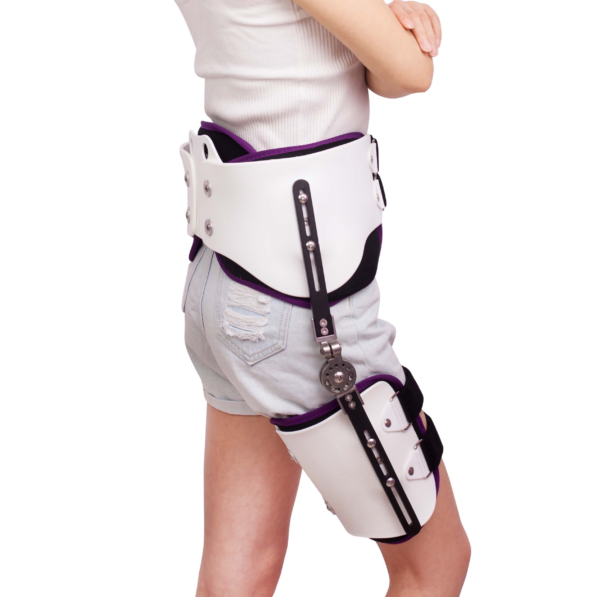 可调髋骨外展支架胯部术后股骨骨折护具髋关节固定支具