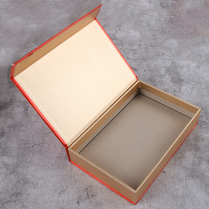 厂家定制书本式翻盖礼盒 天地盖食品包装礼品盒 茶叶盒化妆品盒