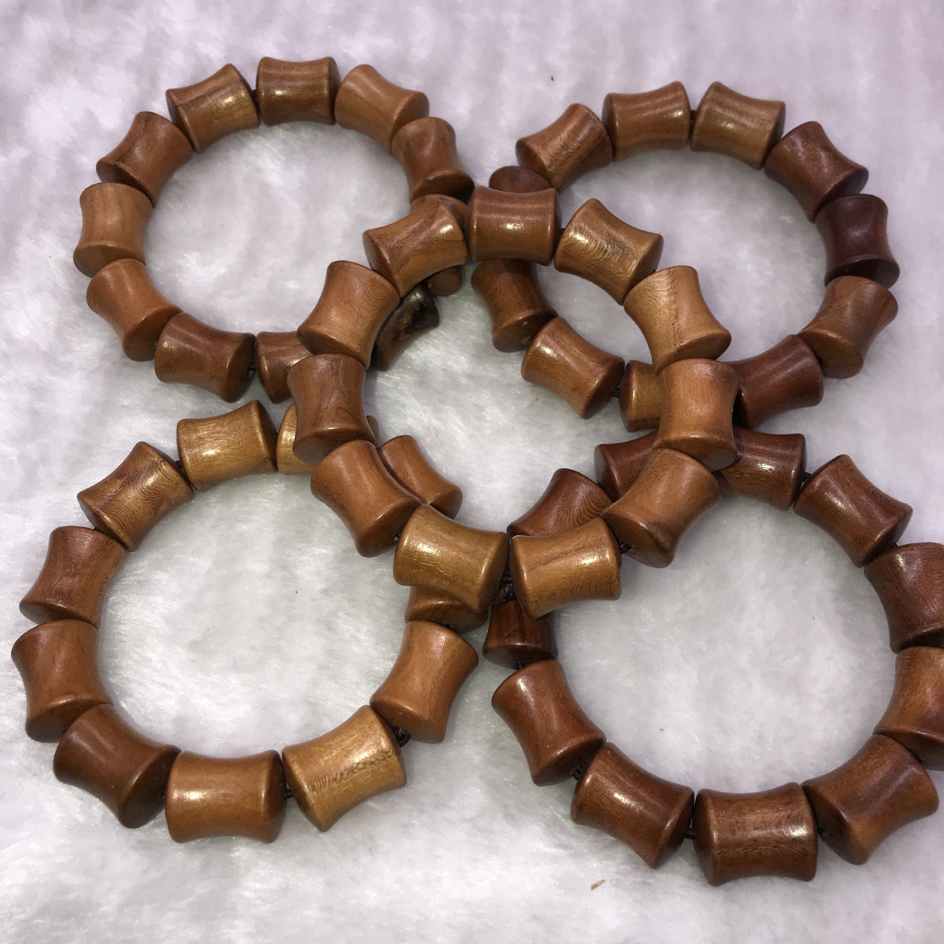 大号竹节桃木手串木制手串旅游景区手链庙会