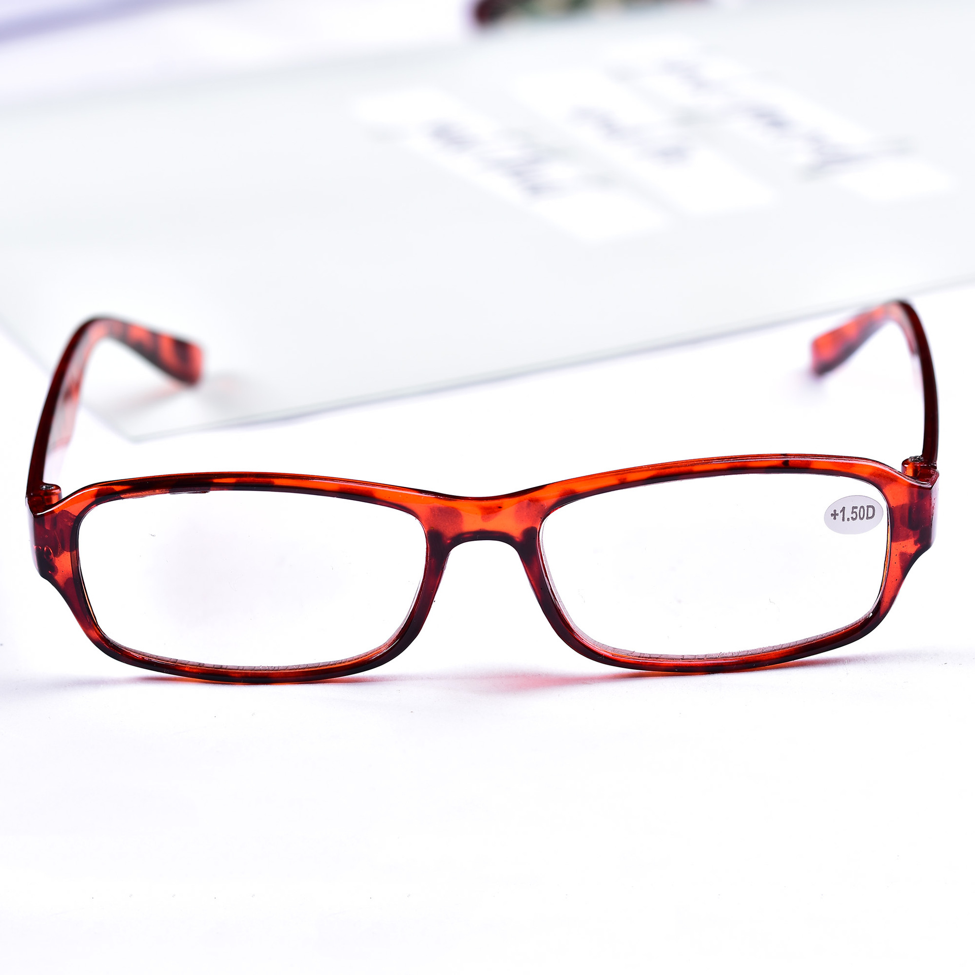 天然水晶老花镜塑胶全框石头镜男女士阅读用远视眼镜厂家批发