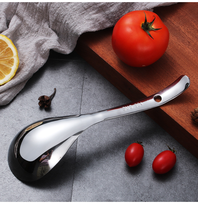 304不锈钢饭勺 大号盛饭勺子 不粘米饭分餐勺汤勺大调羹长柄