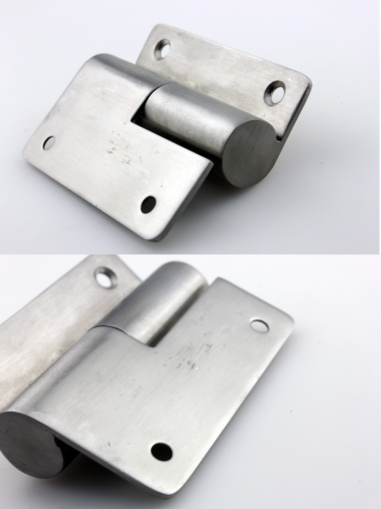 卫生间隔断配件 304不锈钢隔断门自闭合页 厕所门铰链 平门/叠门