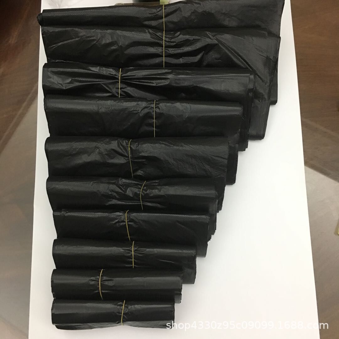 黑色垃圾袋新料加厚背心袋手提式 厨房用具背心式塑料袋按斤批发