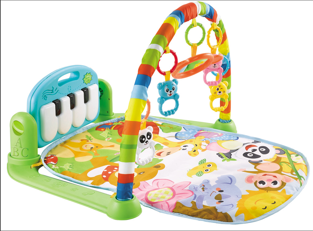 儿童婴儿脚踏琴玩具音乐钢琴健身架毯 婴儿游戏毯跨境热销