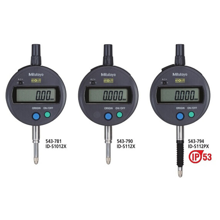 三丰mitutoyo电子数显千分表543-790b平盖0-12.7千分表id-s112xb