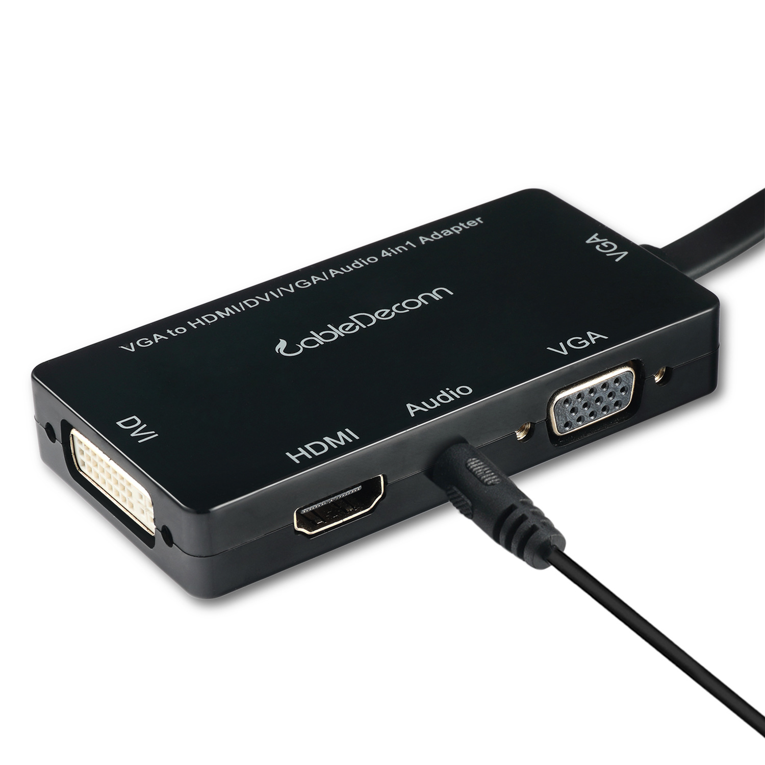 跨境优选vga转vgahdmi dvi四合一切换器笔记本电脑高清视频转换器