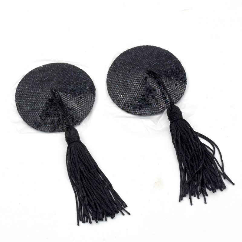 情趣内衣配饰 流苏圆形亮片情趣乳贴 成人用品咪咪胸贴厂家直销