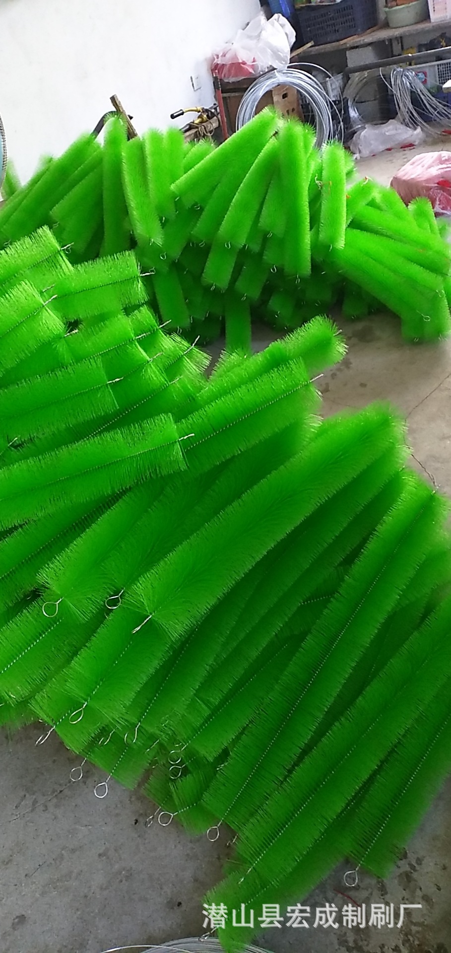 直销污水池过虑处理毛刷 锦鲤池鱼缸毛刷十字芯不锈钢鱼池毛刷