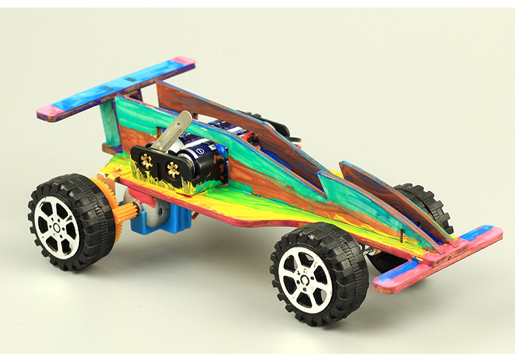 小学生科技小制作f1方程式赛车儿童手工diy发明科学实验比赛玩具