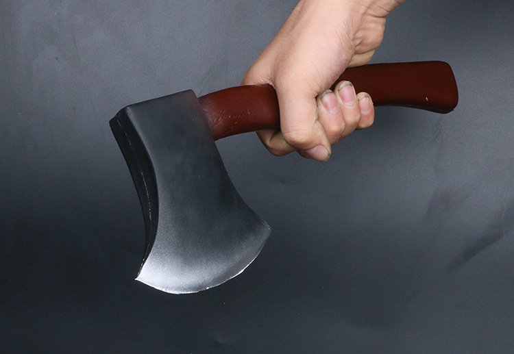 动漫玩具斧子pu模型泡沫仿真斧头恶搞舞台表演道具万圣节礼物