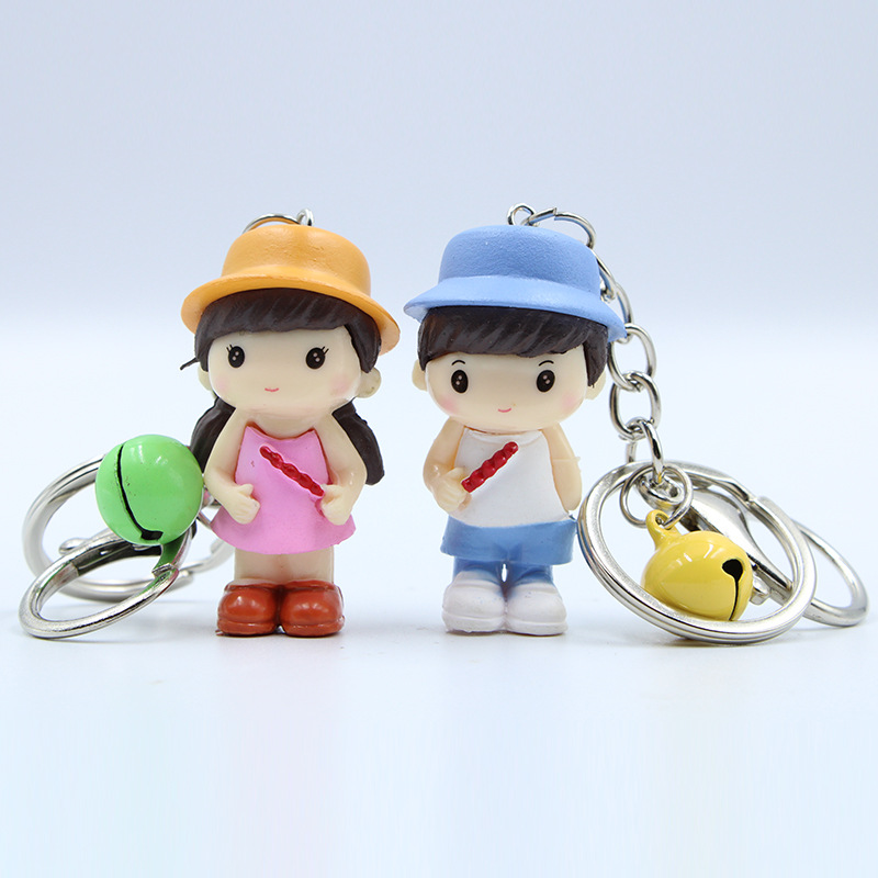 4款冰糖葫芦娃娃手办钥匙扣挂件 卡通情侣玩偶包包装饰挂饰