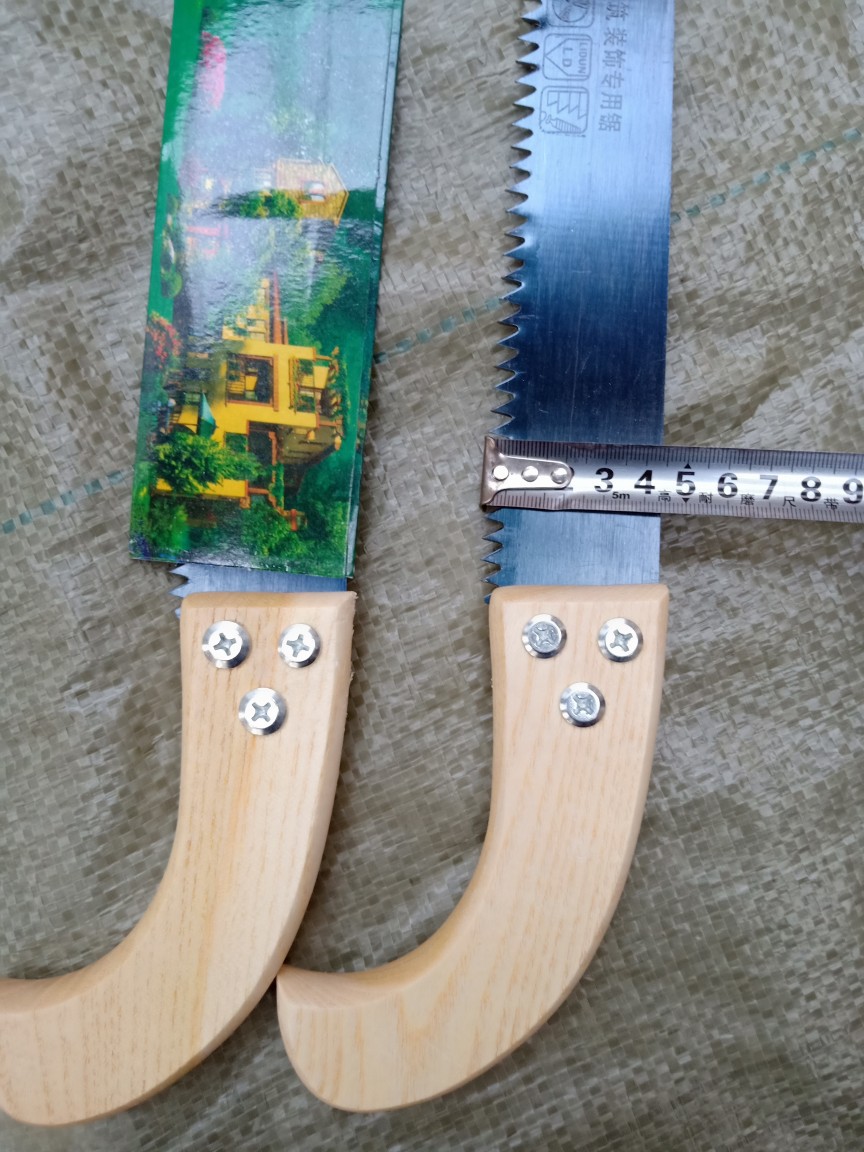 批发400烤蓝手锯园林果树锯多功能伐木工锯手板锯 小手锯大砖锯