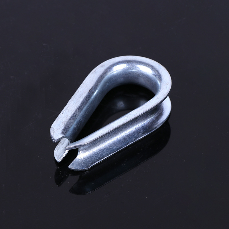 钢丝绳套环鸡心环配件 钢丝绳套环三角环管式套环 压制钢丝绳索具