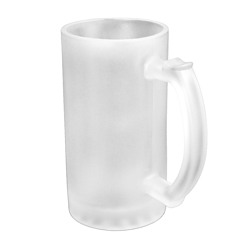 Creative Style Thermal Transfer Printing Glass Cup Coated Thermal Transfer Printing Glass Beer Glass Glass Wine Glass 16Oz Frosted Glass Cup