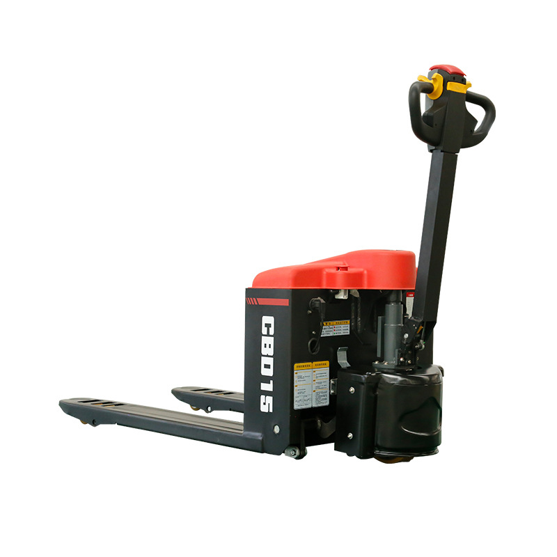 步行式小型电动叉车山东手拉式升降物料搬运车液压托盘搬运运输车