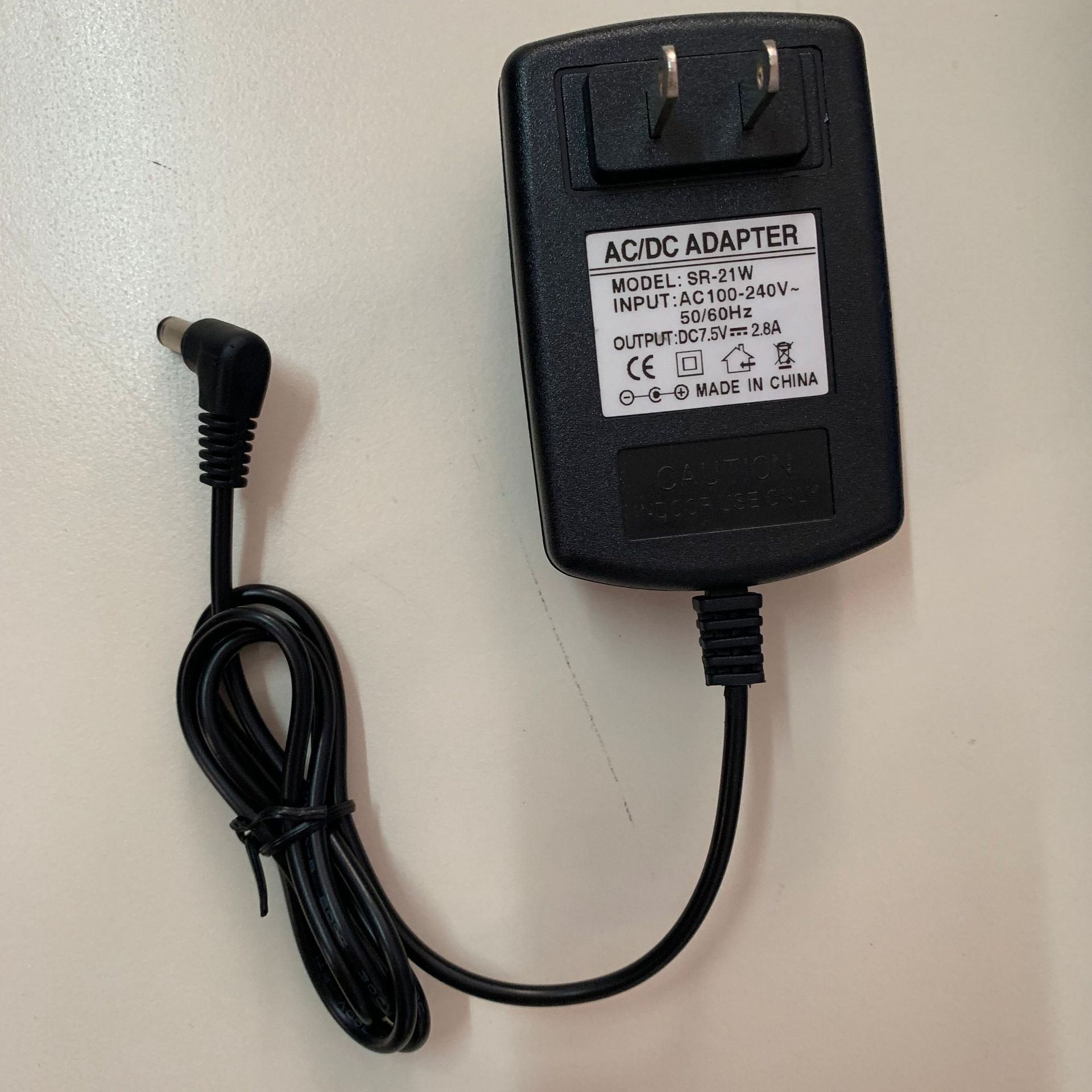 美规 欧规 中规 7.5v2.8a电源适配器 21w us plug 5.5*2.5mm