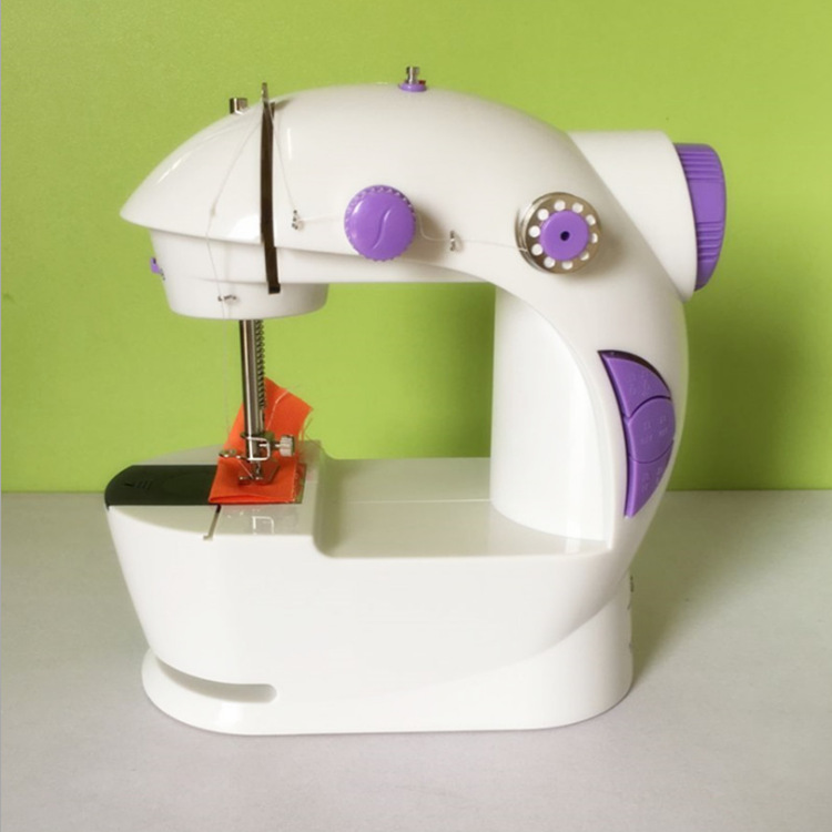 Factory Direct Sales 201 Electric Sewing Machine Multifunctional Clothing Cart Desktop Miniature Sewing Machine with Light