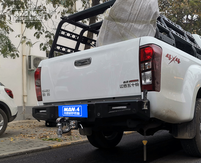 五十铃d-max 瑞迈 铃拓皮卡后杠 竞技杠 改装后护杠 防撞杠保险杠