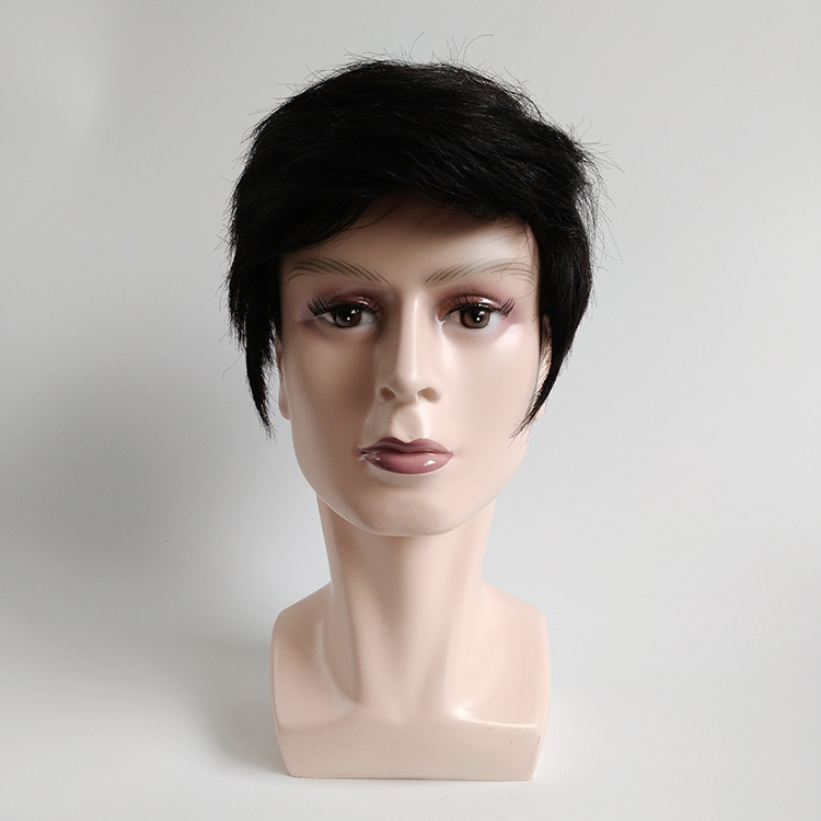 男士方块头模艺术模型vr眼镜假发帽子展示模特头道具假发模特台头