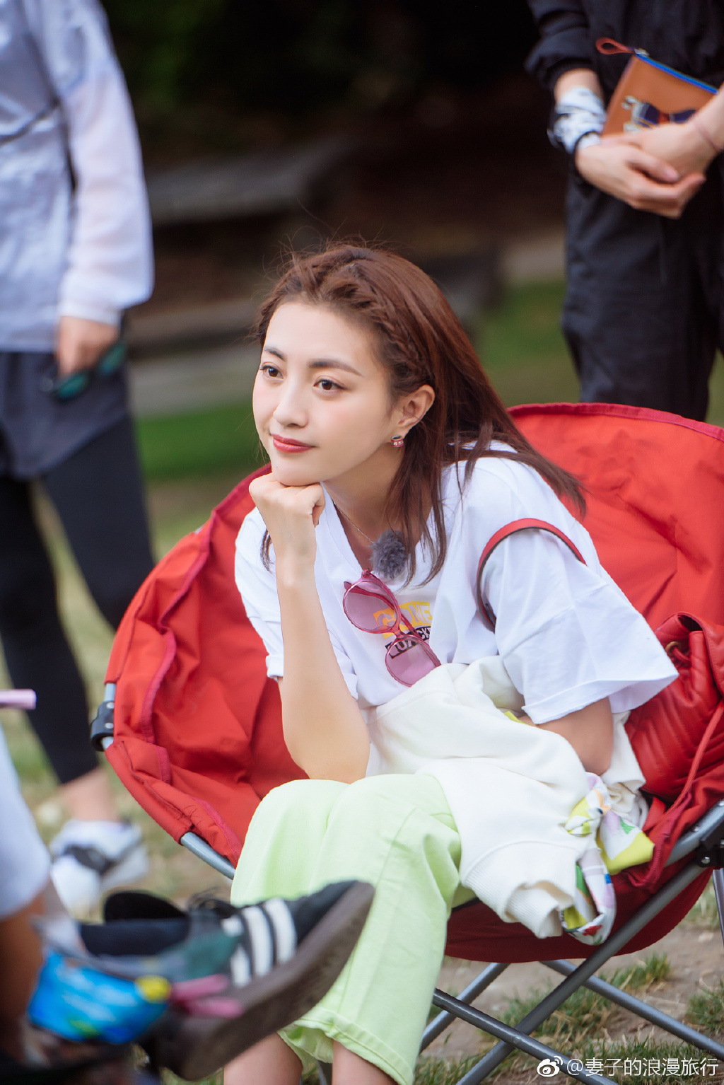 包文婧同款妻子的浪漫旅行短袖t恤文字简约t纯棉宽松休闲白色字母