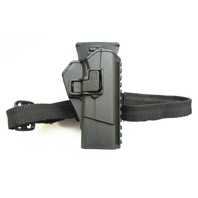 厂家直销实用塑钢13档调节绑腿92/92g枪套防抢绑腿战术92改枪套