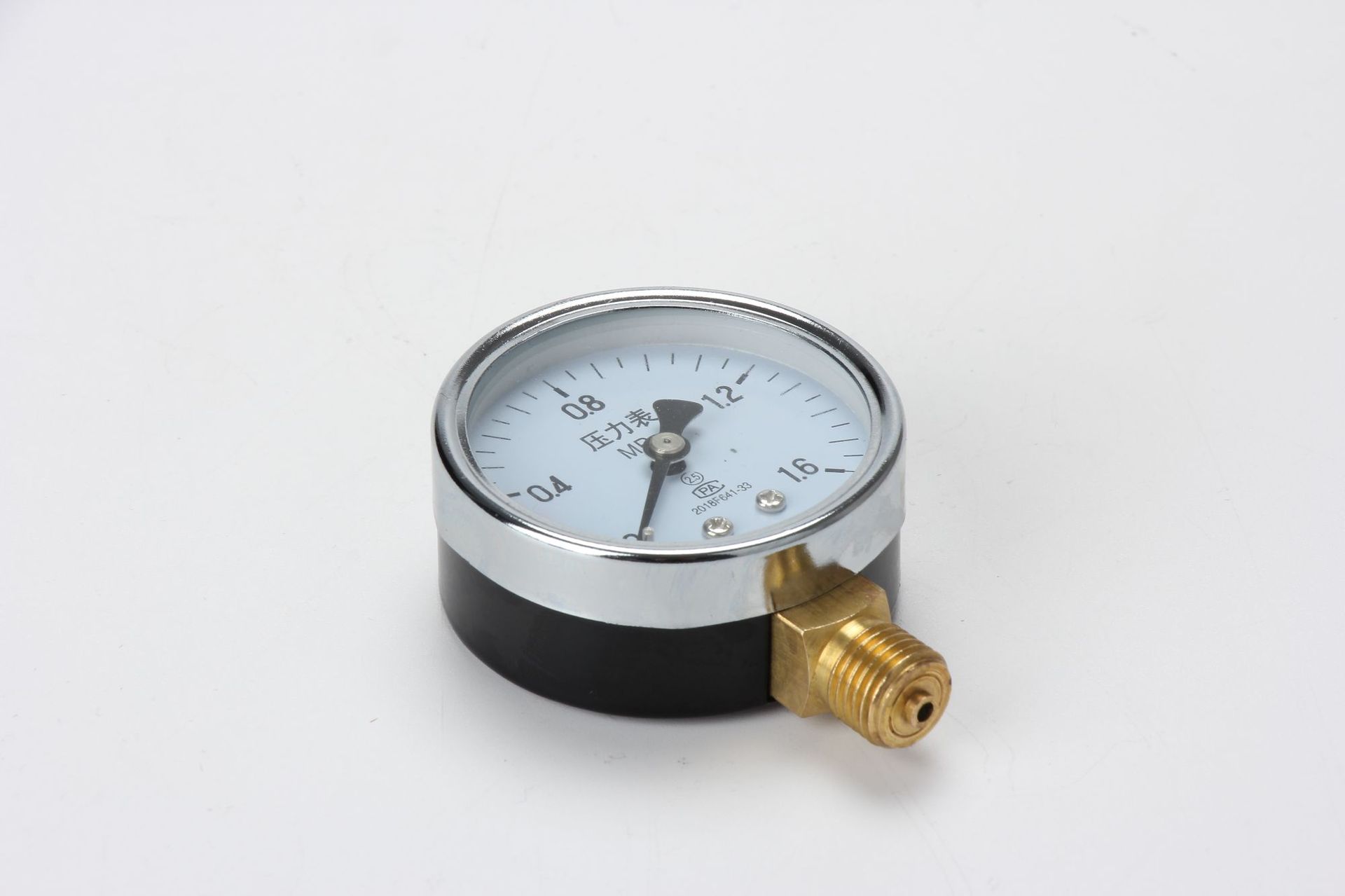 大量供应上海联力y60径向普通弹簧管气压表暖气压力表