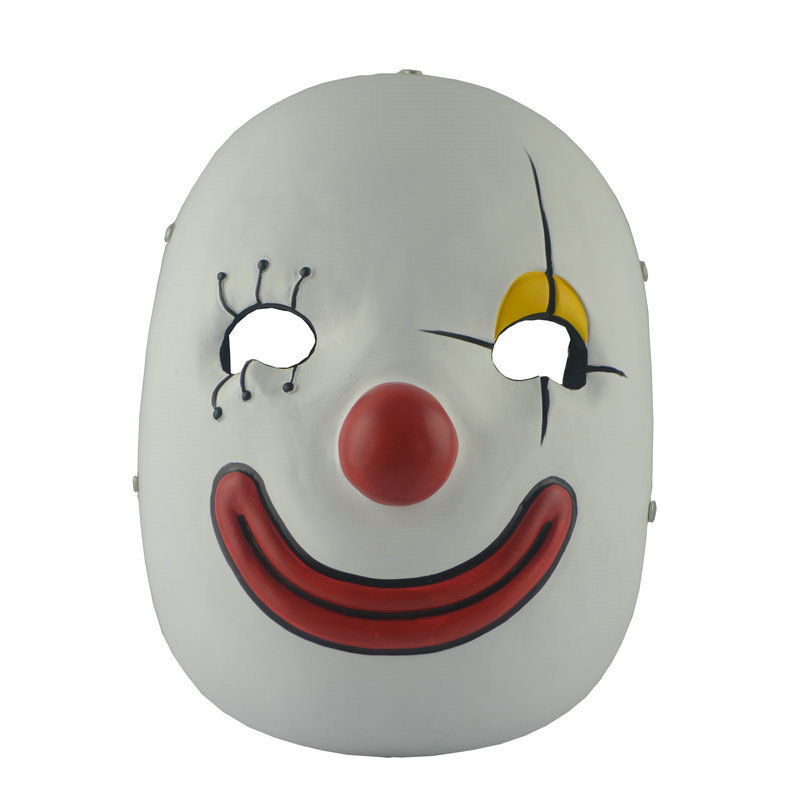 初音小丑半脸面具 手绘初音未来miku小丑宴会舞会把戏cos面具装饰