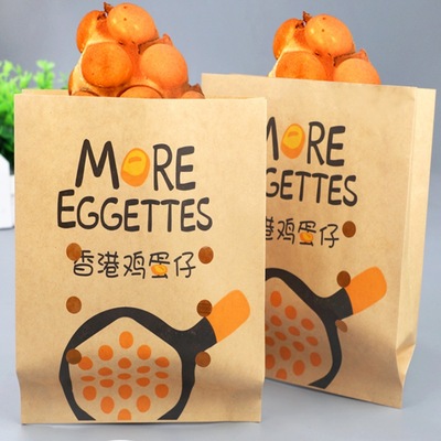 鸡蛋仔纸袋子外卖打包防油鸡蛋仔纸袋食品包装袋