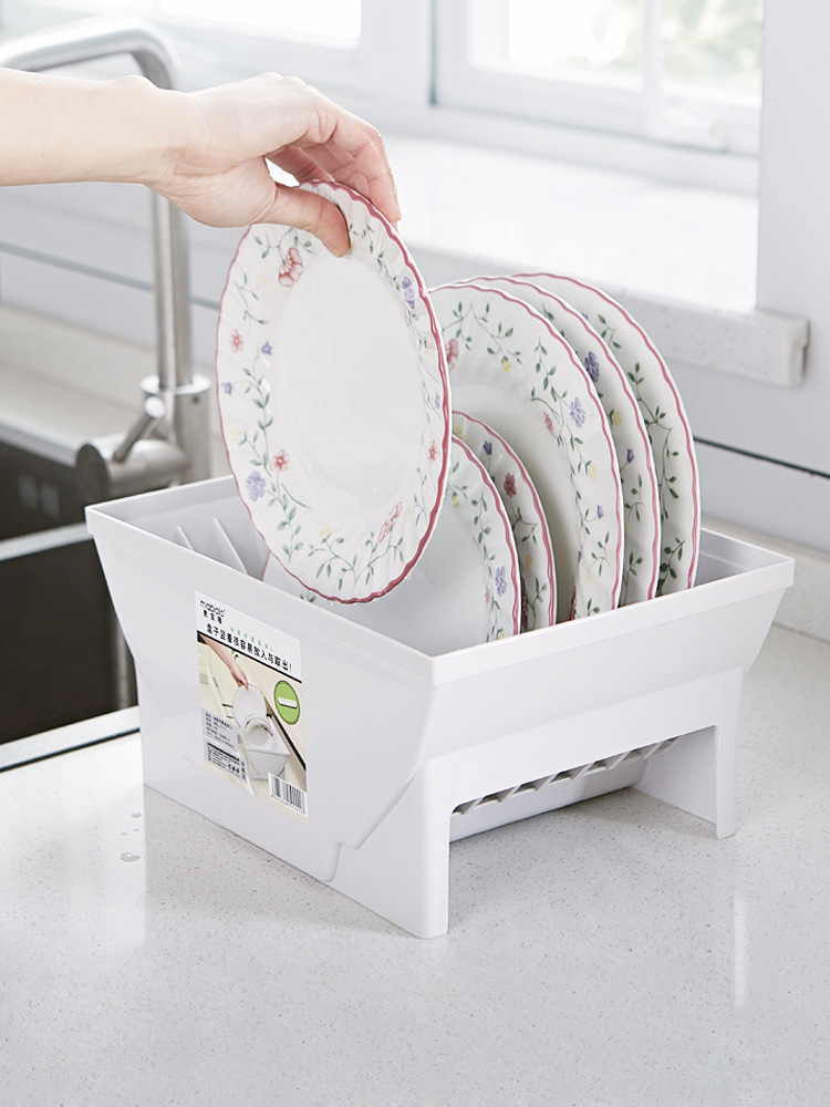 麦宝隆放碗架收纳盒盘子沥水架碗碟收纳架沥水篮厨房置物架家用