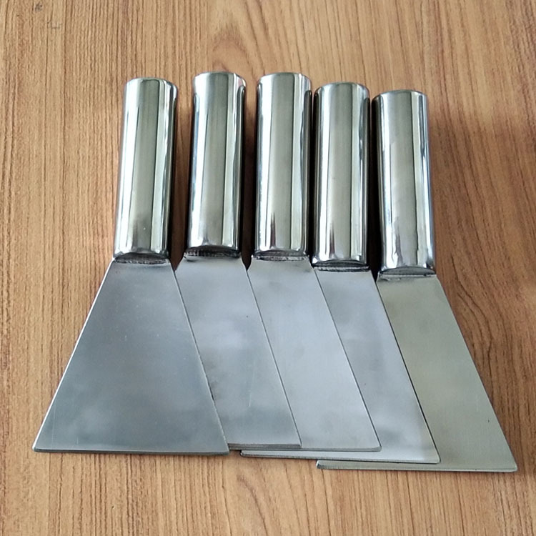 304不锈钢平铲无尘车间铲子大号腻子板油灰刀加厚食品厂小铲定制